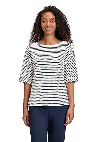 Betty&Co Kurzarmshirt "Damen mit Rundhalsausschnitt", 1 Stk. Struktur günstig online kaufen