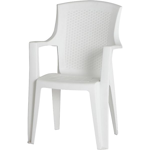 Progarden Stapelsessel Eden Weiß 62 cm x 60 cm x 89 cm günstig online kaufen