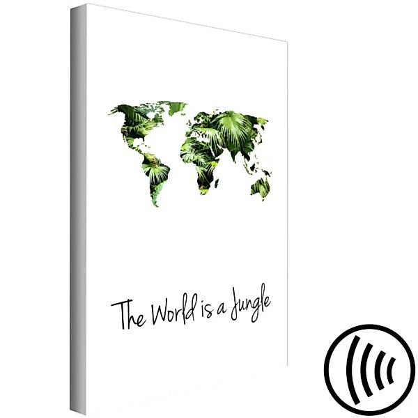 Bild auf Leinwand The World Is a Jungle (1 Part) Vertical XXL günstig online kaufen