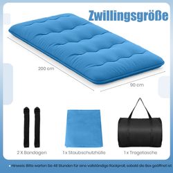 Futonmatratze Bodenmatratze, KOMFOTTEU, mit waschbarem Bezug,Tragetasche günstig online kaufen