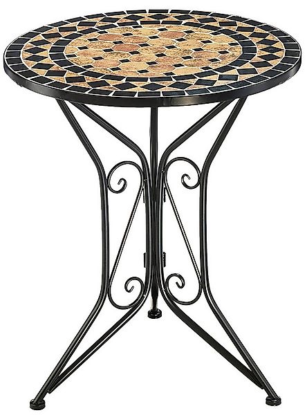 Kobolo Beistelltisch Gartentisch Tisch Esstisch Mediterran mit Platte mit M günstig online kaufen