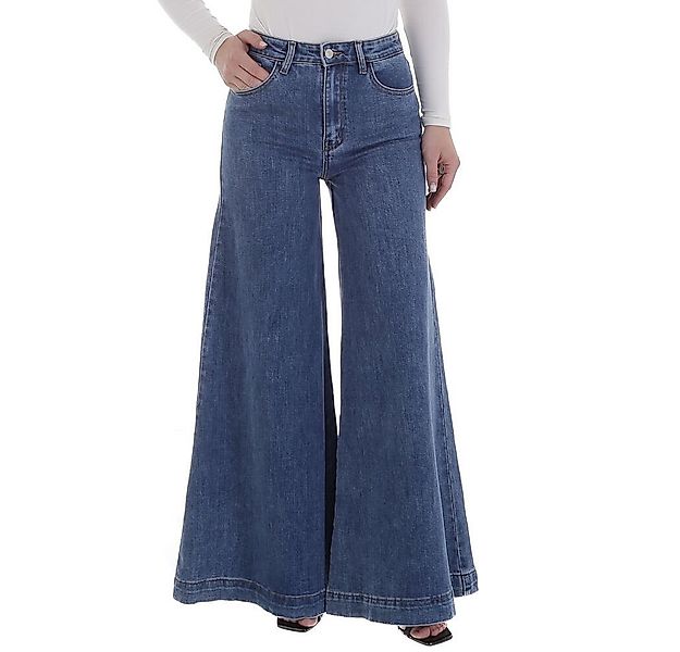 Ital-Design Bootcut-Jeans Weit geschnittene Damen Jeans für Freizeit und Al günstig online kaufen