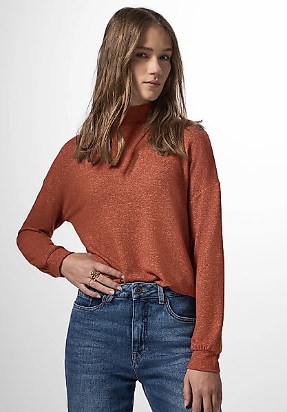 STREET ONE STUDIO Langarmshirt aus softem Materialmix günstig online kaufen