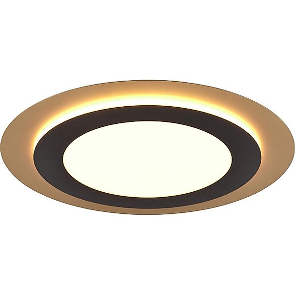 TRIO Leuchten LED Deckenleuchte MORGAN, runde Deckenlampe Ø 45cm, dimmbar, günstig online kaufen
