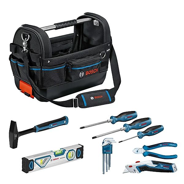 Bosch Professional Werkzeugtasche GWT 20 Set inkl. Handtools Zubehör 8-teil günstig online kaufen