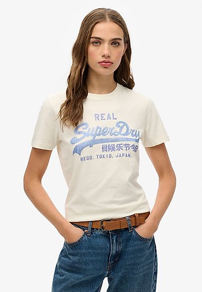 Superdry Kurzarmshirt VL RHINESTONE SLIM TEE günstig online kaufen