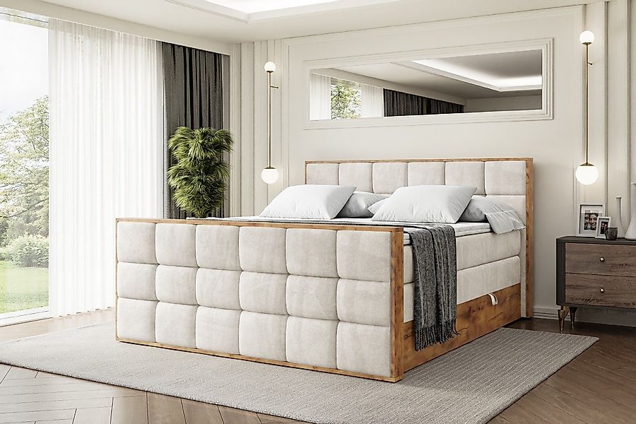 ALTDECOR Boxspringbett LOLLI2-Z KING (Multipocket-Matratze H4, günstig online kaufen