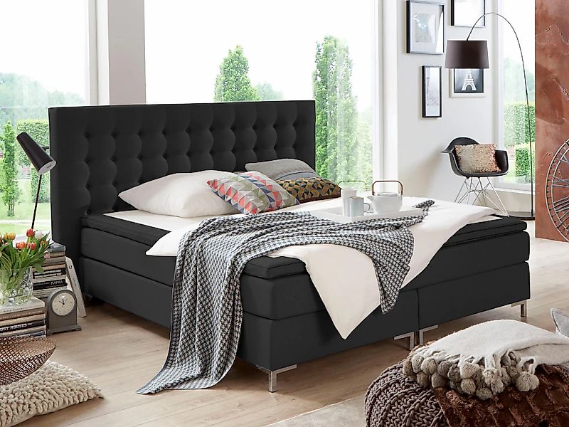 ATLANTIC home collection Boxspringbett "Anni" mit Bonnell-Federkernmatratze günstig online kaufen