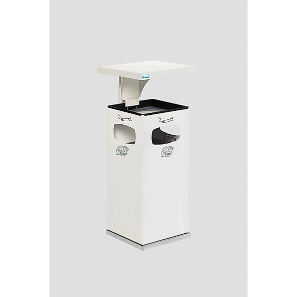 PROREGAL Kombiascher Mit Verstärktem Schutzdach 38 Liter HxBxT 91 x 39,5 x günstig online kaufen