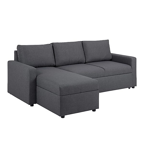 ebuy24 Sander Schlafsofa mit Ottomane Aufbewahrung und Auszug Grau günstig online kaufen