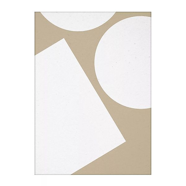 Paper Collective - Simple Forms I Kunstdruck 50x70cm - beige, weiß/BxH 50x7 günstig online kaufen