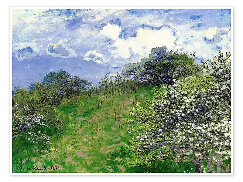 Posterlounge Poster Claude Monet, Frühling, Wohnzimmer günstig online kaufen