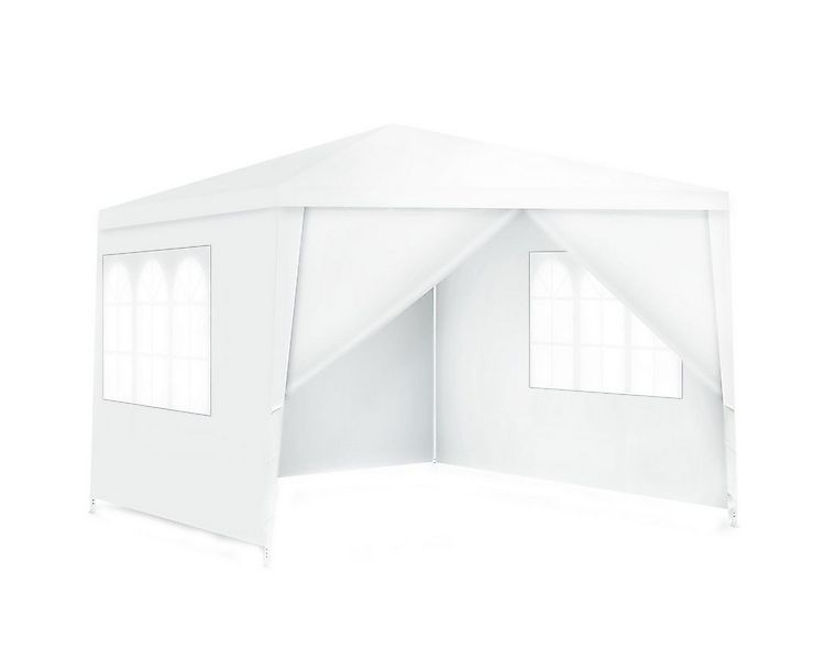 COSTWAY Pavillon 3x3m Gartenpavillon, mit 4 Seitenteilen, mit 4 Seitenteil günstig online kaufen