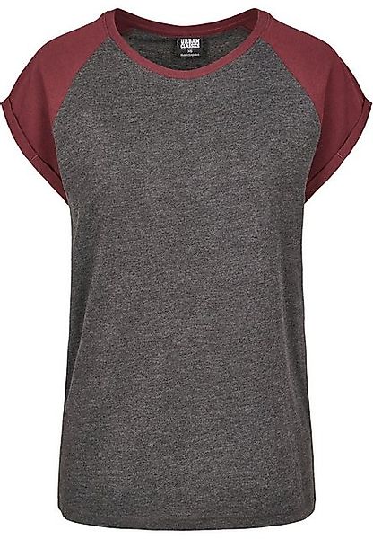 URBAN CLASSICS Kurzarmshirt Urban Classics Damen Ladies Contrast Raglan Tee günstig online kaufen