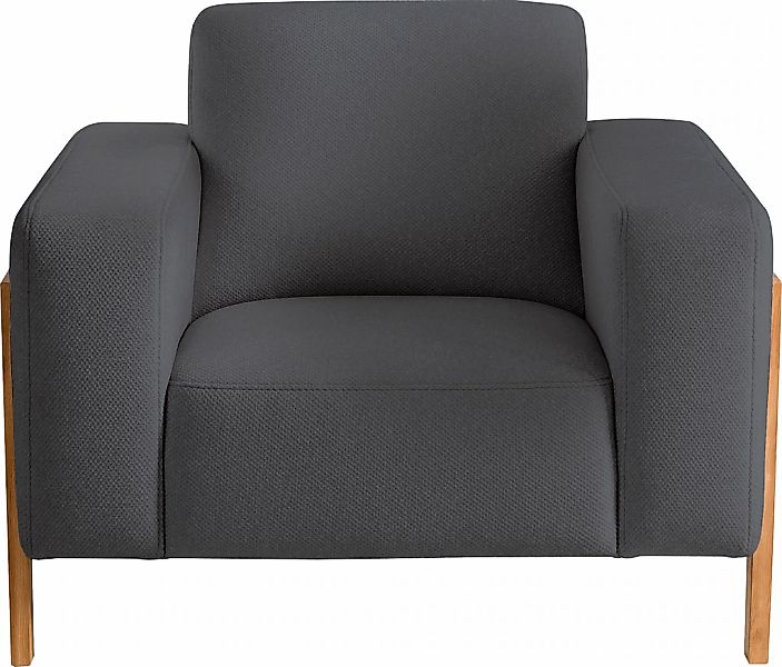 exxpo - sofa fashion Sessel "Starr, Loungesessel, Scandic Design mit Sichth günstig online kaufen