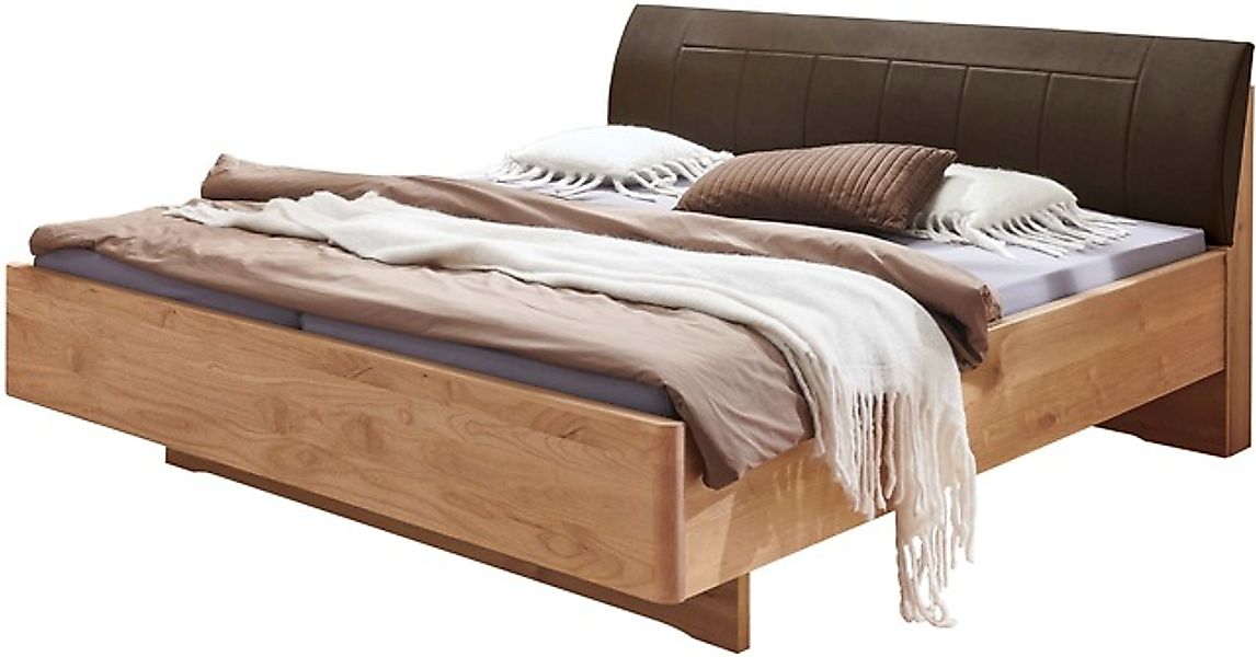 WIEMANN Holzbett »Cardiff, Bettgestell, Bettrahmen, teilmassiv, mit Polster günstig online kaufen