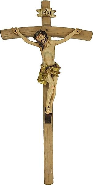 Dekofigur Heiligenfigur Kreuz, gold 35 cm günstig online kaufen