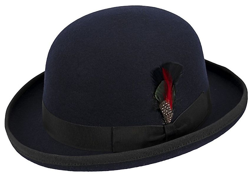 Balke Filzhut modische & knautschbare Melone Bowler mit Feder günstig online kaufen