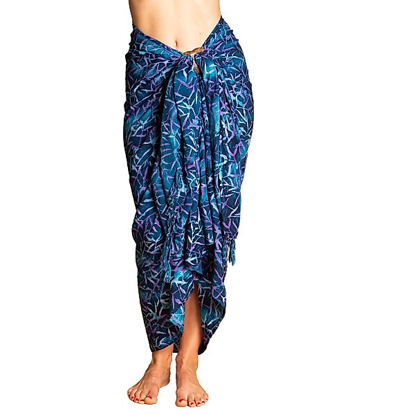 PANASIAM Pareo Sarong Wachsbatik Blautöne aus günstig online kaufen