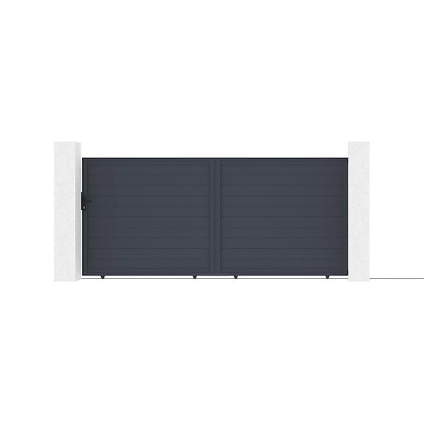 Casanoov Schiebetor Aus Aluminium 4M Eiger H 180Cm Grau günstig online kaufen