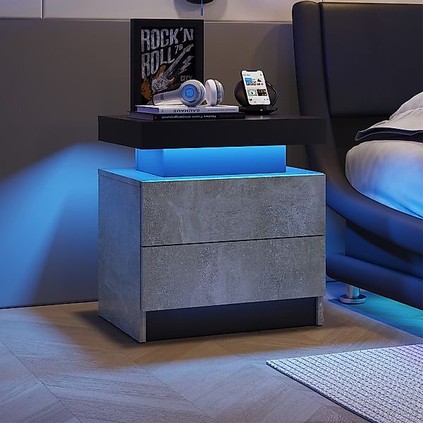 autolock Nachttisch Nachttisch LED Beistelltisch Schrank günstig online kaufen