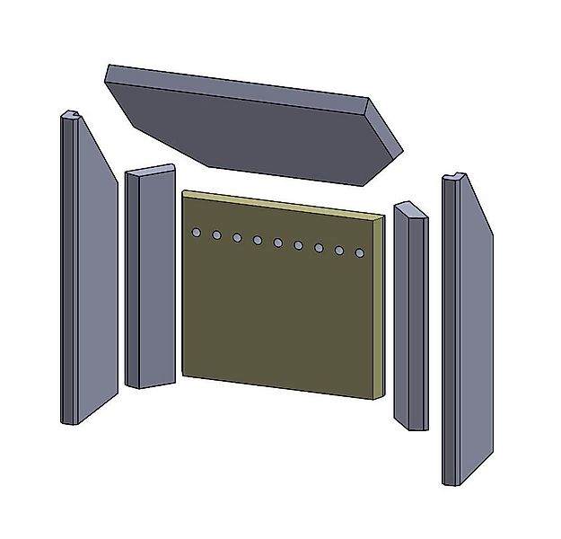 Feuerfest 123 GmbH Feuerraumplatten Rückwandsteine passend für verschiedene günstig online kaufen