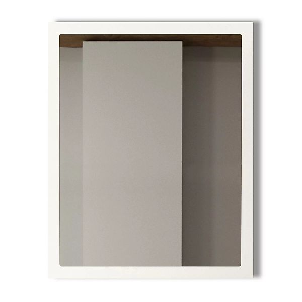 Badezimmer Spiegel 100cm TARIFA-110 in matt weiß, B/H/T ca. 100/80/3cm günstig online kaufen