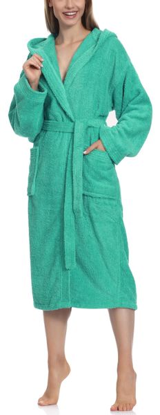 Ladeheid Bademantel Damen Frottee Bademantel aus günstig online kaufen