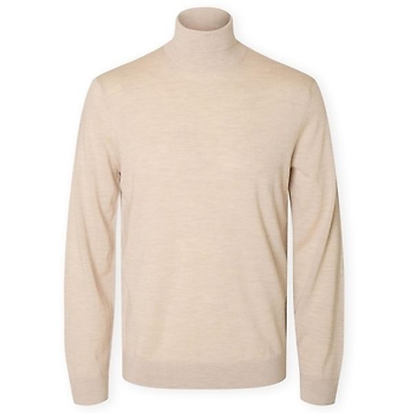 Selected  Pullover Noos Tray Roll Neck Knit - Oatmeal günstig online kaufen
