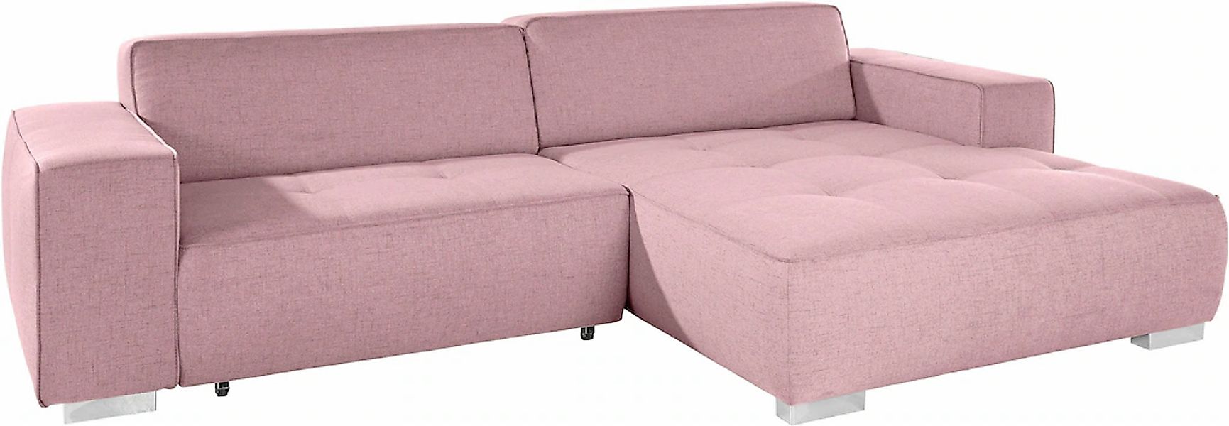 INOSIGN Ecksofa "Sapporo L-Form" wahlweise Bettfunktion oder Sitztiefenvers günstig online kaufen