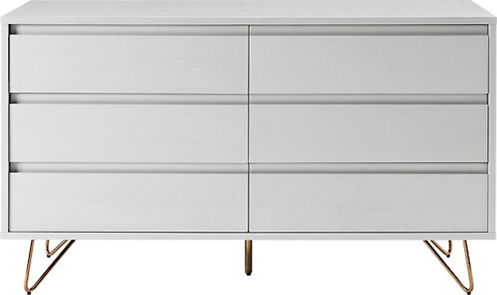 SalesFever Kommode »Bolton Design Sideboard mit Stauraum« Haarnadelbeine au günstig online kaufen