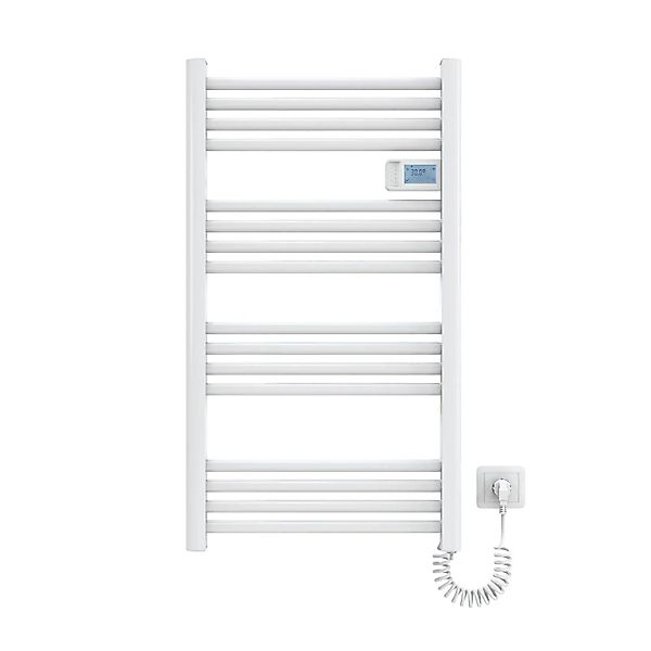Emke Handtuchwärmer Elektrisch 96x54cm 500W Weiß Heizkörper mit Thermostat günstig online kaufen