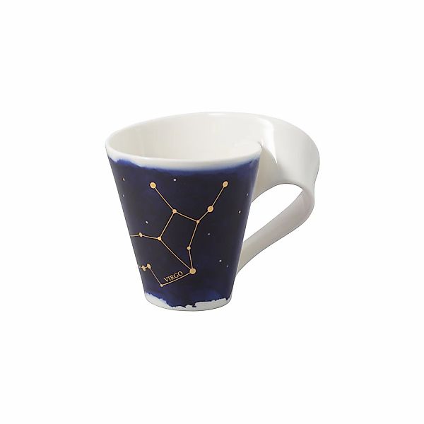 Villeroy & Boch Tasse "Tasse Jungfrau NewWave Stars 300 ml weiß-blau" günstig online kaufen