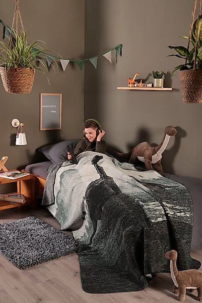 Wohndecke Wohndecke Brachio, Biederlack, Wohndecke Brachio mit den Riesen d günstig online kaufen