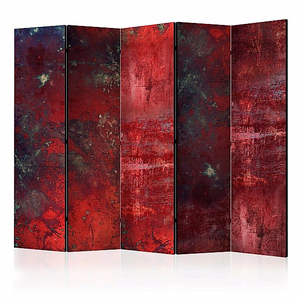 5-teiliges Paravent - Red Concrete Ii [room Dividers] günstig online kaufen