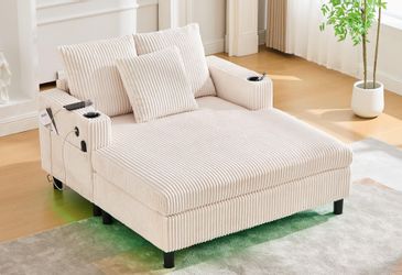 LVHOM Polsterliege XXL Relaxsessel mit LED-Licht günstig online kaufen