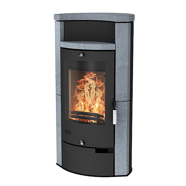 Fireplace Hamburg Kaminofen Speckstein Schwarz 6 kW günstig online kaufen