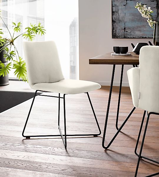 W.SCHILLIG Polsterstuhl "jakob" () mit Drahtrohrgestell in Schwarz pulverbe günstig online kaufen