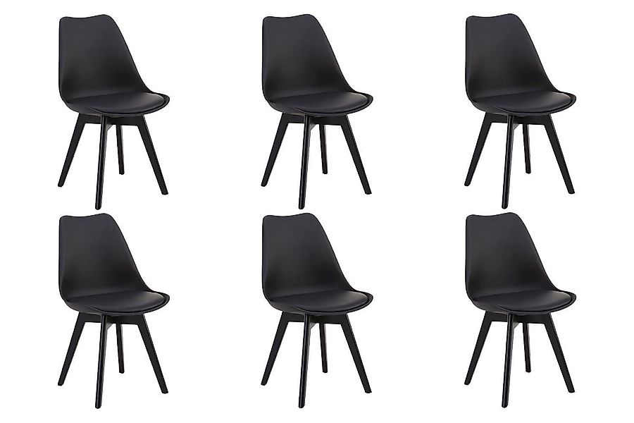 casa NOVA Esszimmerstuhl LUKAS, Schwarz, Kunststoff, günstig online kaufen
