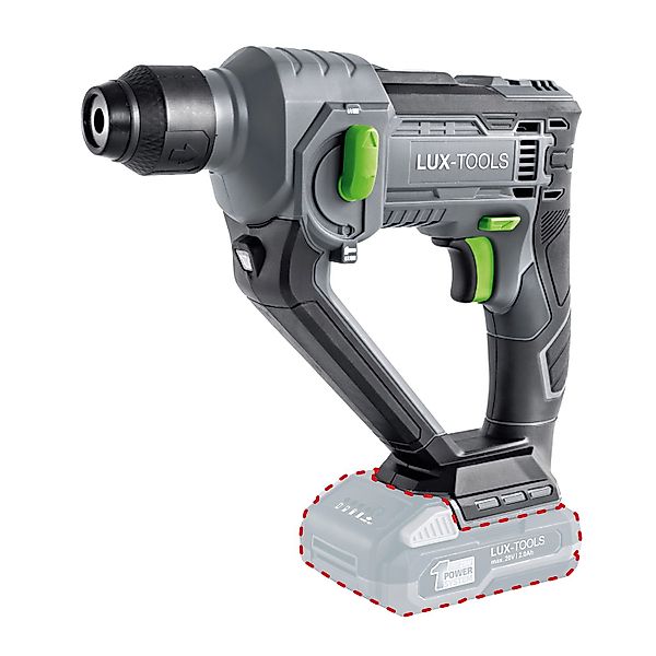 LUX-TOOLS Akku-Bohrhammer 1 PowerSystem A-BH-20 günstig online kaufen