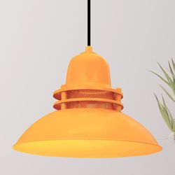 Bamyum Pendelleuchte Bamyum Hängelampe Rot Metall günstig online kaufen