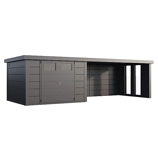 Gerätehaus Classico 3030 Lounge XL Rechts mit Fenster 762 x 238 cm Anthrazi günstig online kaufen