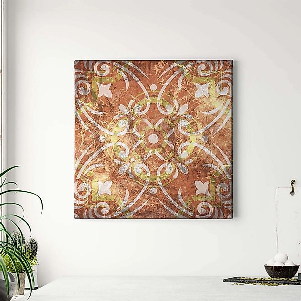 Bricoflor Orientalisches Wandbild In Orange Und Gelb Marokkanisches Leinwan günstig online kaufen
