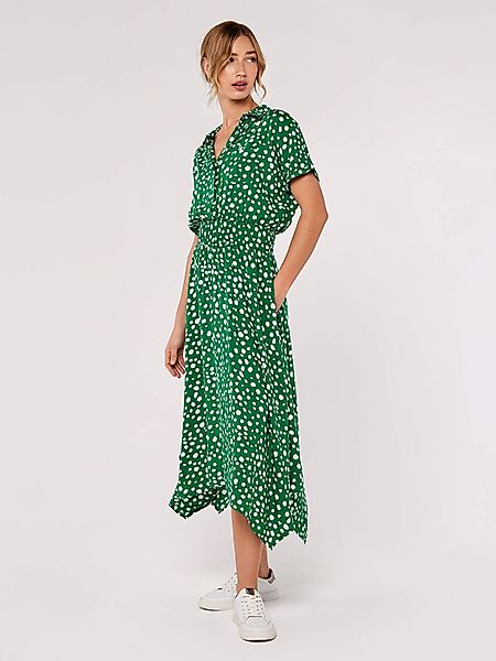Apricot Midikleid gepunktetes Midikleid, (1-tlg) mit günstig online kaufen