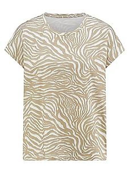 T-Shirt Rundhals-­Ausschnitt Peter Hahn beige günstig online kaufen