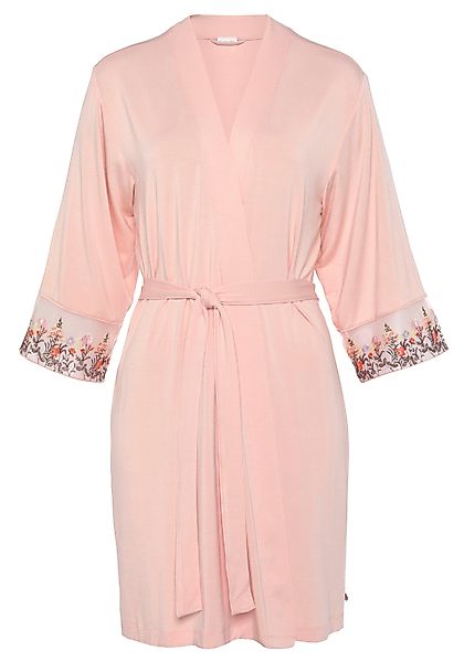 LASCANA Kimono, Kurzform, Single-Jersey, Kimono-Kragen, Gürtel, günstig online kaufen