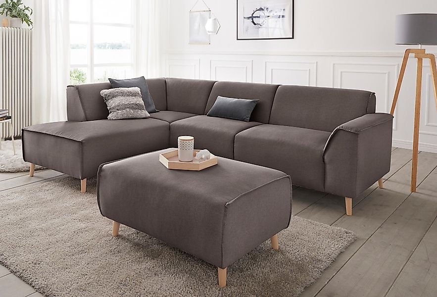 andas Ecksofa "Janek Scandic Design, elegant und zeitlos, L-Form", mit Fede günstig online kaufen