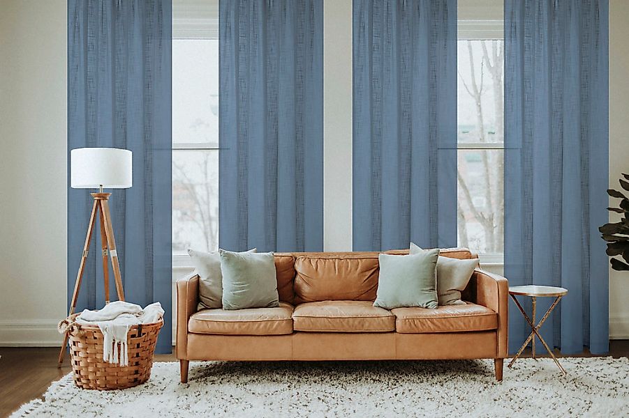 Home Basics Gardine "SOFTY" Multifunktionsband 1 Stk. tlg. Kombibandschal L günstig online kaufen