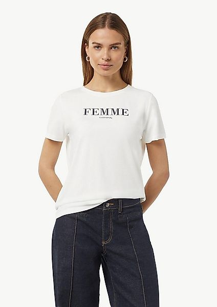 comma Kurzarmshirt T-Shirt T-Shirt mit Artwork günstig online kaufen