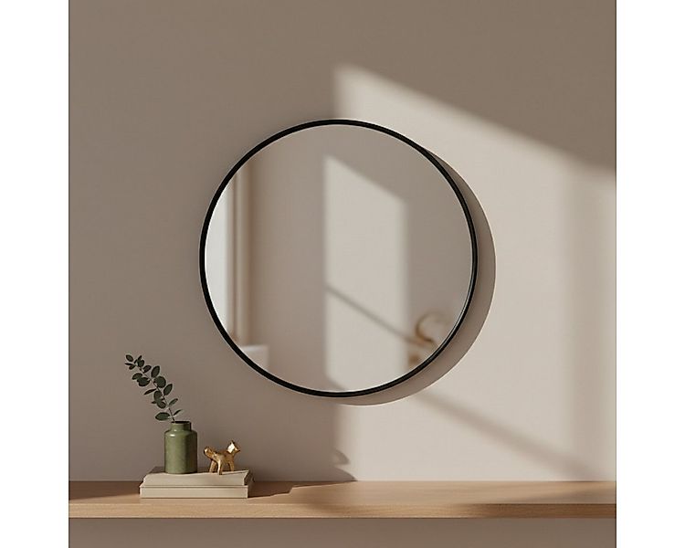 EDAXO Wandspiegel Runder Wandspiegel LØOP, Ø 60 cm, Splitterschutzfolie günstig online kaufen